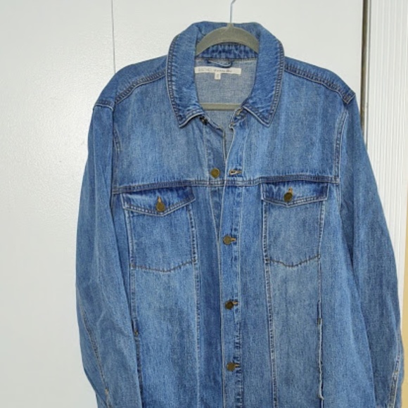 Rachel Rachel Roy Long Denim Jacket Plus Size 2x - Picture 5 of 10